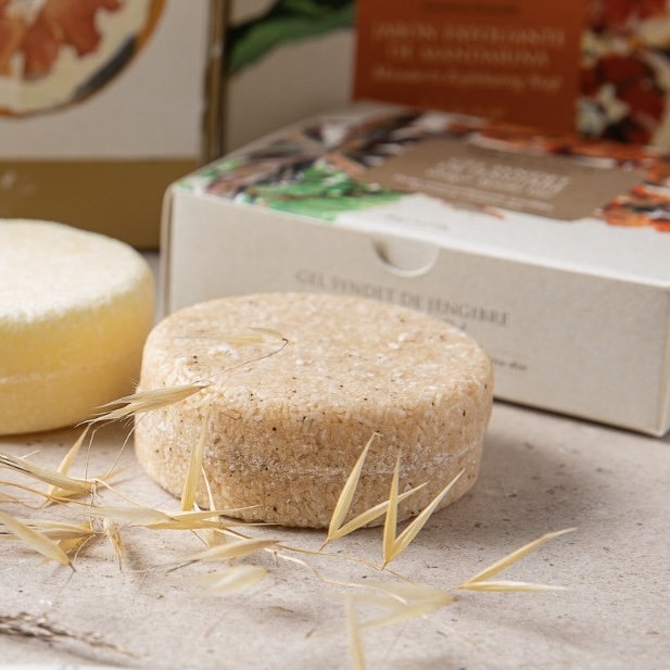 Jabón exfoliante de mandarina