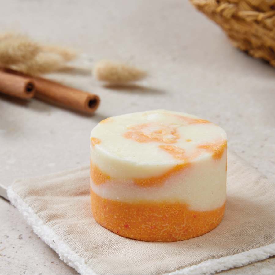 Jabón exfoliante de mandarina